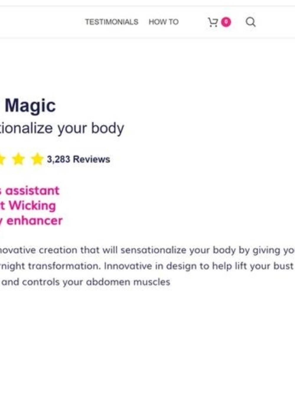 NEW Ardyss Black Body Magic Shapewear Bodysuit -Sleek Sculpting Shorts Womens 28 - Picture 13 of 16